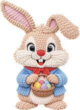 Load image into Gallery viewer, DTF Transfer – EF Easter Yarn Bunny Multi Sizes
