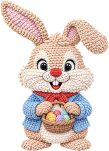 Load image into Gallery viewer, DTF Transfer – EF Easter Yarn Bunny Multi Sizes