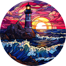 Load image into Gallery viewer, DTF Transfer – Glass Lighthouse Multi Sizes (LH-SC001)
