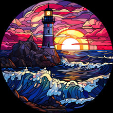 Load image into Gallery viewer, DTF Transfer – Glass Lighthouse Multi Sizes (LH-SC001)