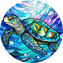 Load image into Gallery viewer, DTF Transfer – Turtle Swimming Multi Sizes (AN-TR002)