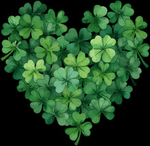 Load image into Gallery viewer, DTF Transfer – EY Shamrock Heart Multi Sizes