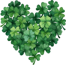 Load image into Gallery viewer, DTF Transfer – EY Shamrock Heart Multi Sizes