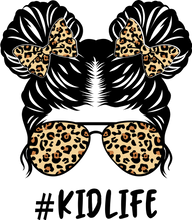 Load image into Gallery viewer, DTF Transfer – Leopard Kid Life Bun Multi Sizes (FE-MB002)