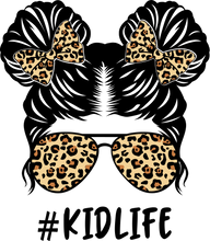 Load image into Gallery viewer, DTF Transfer – Leopard Kid Life Bun Multi Sizes (FE-MB002)