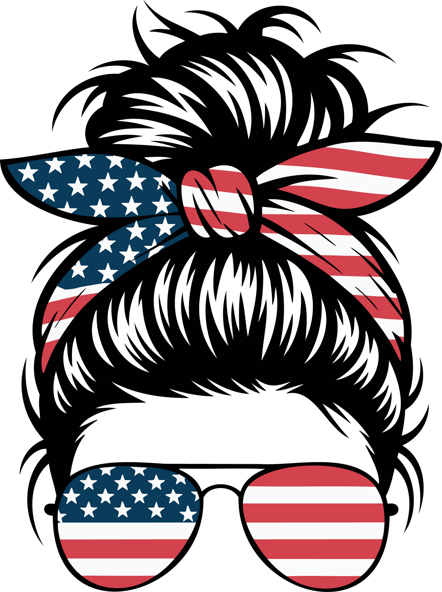 DTF Transfer – Patriotic Bun Multi Sizes (FE-MB003)