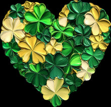 Load image into Gallery viewer, DTF Transfer – FF Paint Clover Heart Multi Sizes