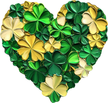 Load image into Gallery viewer, DTF Transfer – FF Paint Clover Heart Multi Sizes