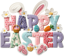 Load image into Gallery viewer, DTF Transfer – FH Yarn Happy Easter Multi Sizes