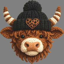Load image into Gallery viewer, DTF Transfer – FL Yarn Cow With Hat Multi Sizes