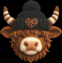 Load image into Gallery viewer, DTF Transfer – FL Yarn Cow With Hat Multi Sizes