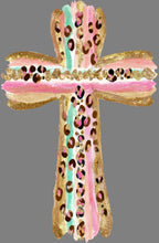 Load image into Gallery viewer, DTF Transfer – Cross Gold Multi Sizes (RE-CR002)