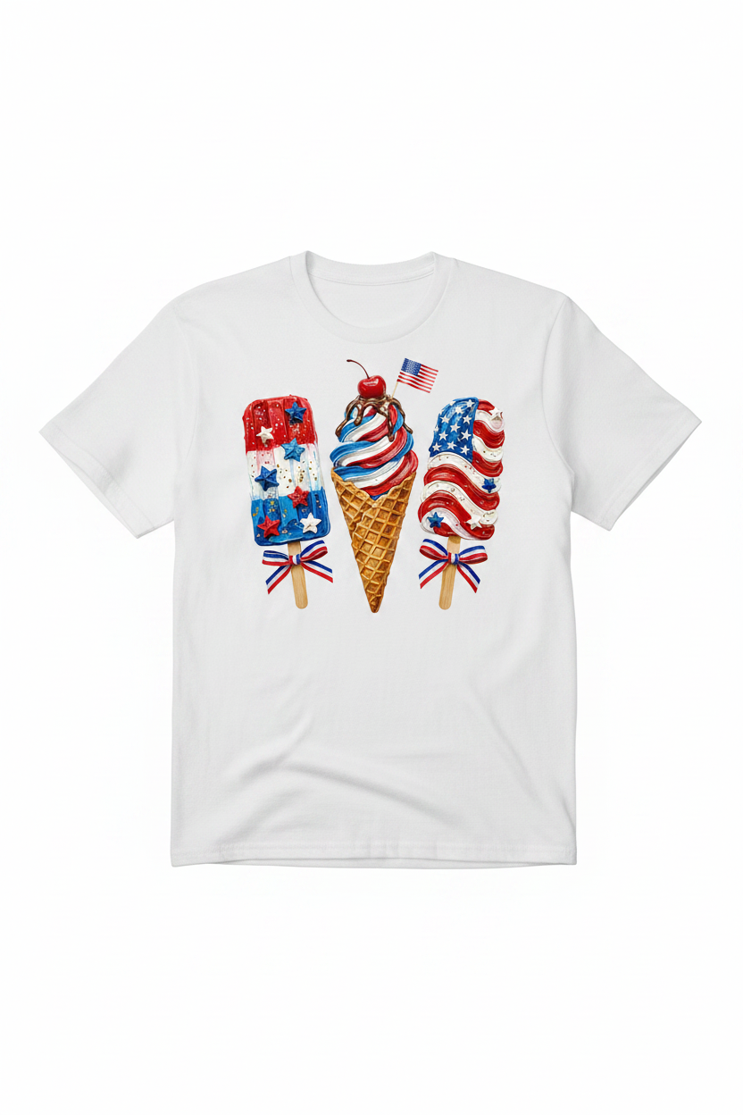 DTF Transfer – USA Popsicle Multi Sizes (FO-PS006)