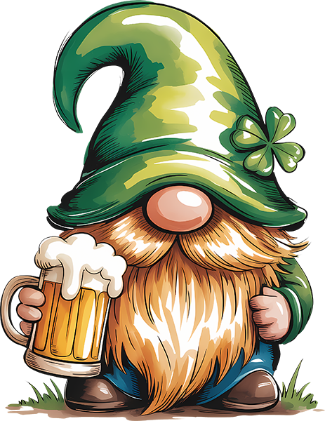 DTF Transfer – FY St Patrick's Gnome Multi Sizes