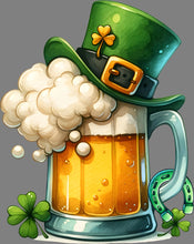 Load image into Gallery viewer, DTF Transfer – FZ St Patrick's Day Beer With Hat Multi Sizes