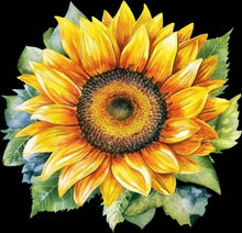 Load image into Gallery viewer, DTF Transfer – Watercolor Sunflower Multi Sizes (FL-SF001)