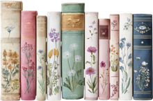 Load image into Gallery viewer, DTF Transfer – Floral Books Multi Sizes (RD-BK001)