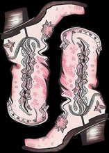 Load image into Gallery viewer, DTF Transfer – Cow Girl Boots Multi Sizes (CO-AC003)