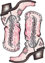 Load image into Gallery viewer, DTF Transfer – Cow Girl Boots Multi Sizes (CO-AC003)
