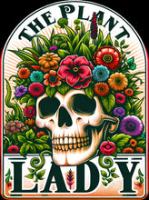 Load image into Gallery viewer, DTF Transfer – Plant Lady Skull Multi Sizes (SK-FL001)