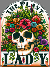 Load image into Gallery viewer, DTF Transfer – Plant Lady Skull Multi Sizes (SK-FL001)