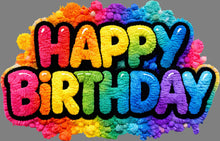 Load image into Gallery viewer, DTF Transfer – GN Happy Birthday color Multi Sizes