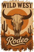 Load image into Gallery viewer, DTF Transfer – Wild West Rodeo Multi Sizes (CO-RD001)