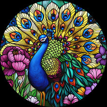 Load image into Gallery viewer, DTF Transfer – Glass Peacock Multi Sizes (AN-PE001)