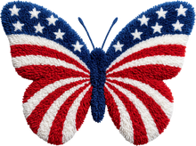 Load image into Gallery viewer, DTF Transfer – American Butterfly Multi Sizes (PA-FL010)