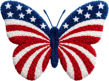 Load image into Gallery viewer, DTF Transfer – American Butterfly Multi Sizes (PA-FL010)