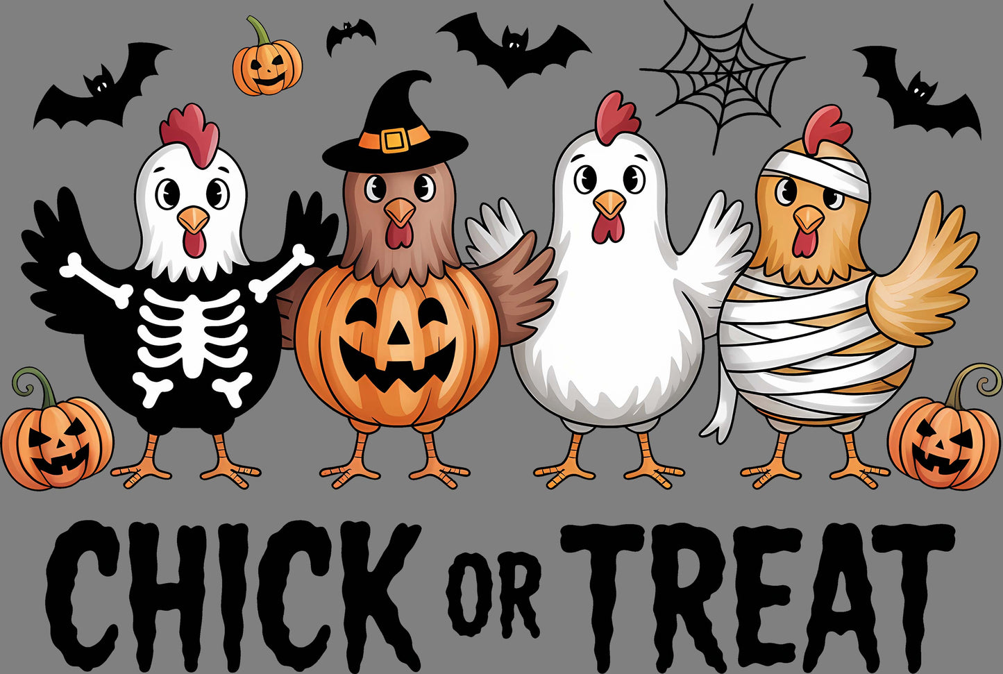 DTF Transfer – Chick or Treat Multi Sizes (HA-AN002)