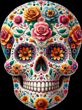Load image into Gallery viewer, DTF Transfer – HG Skull Flowers Multi Sizes
