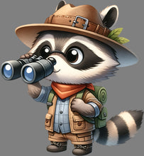 Load image into Gallery viewer, DTF Transfer – HH Raccoon Camper Multi Sizes