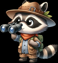 Load image into Gallery viewer, DTF Transfer – HH Raccoon Camper Multi Sizes