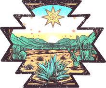 Load image into Gallery viewer, DTF Transfer – HJ Desert Scene Multi Sizes