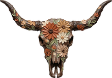 Load image into Gallery viewer, DTF Transfer – Paint Cow Skull Multi Sizes (CO-CS001)