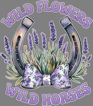 Load image into Gallery viewer, DTF Transfer – HN Wild Flowers Horse Multi Sizes