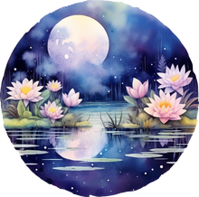 Load image into Gallery viewer, DTF Transfer – Moon Lily pad Multi Sizes (MN-SC002)