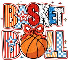 Load image into Gallery viewer, DTF Transfer – HU Basketball Fun Multi Sizes