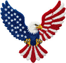 Load image into Gallery viewer, DTF Transfer – IB Patriotic Yarn Eagle Multi Sizes