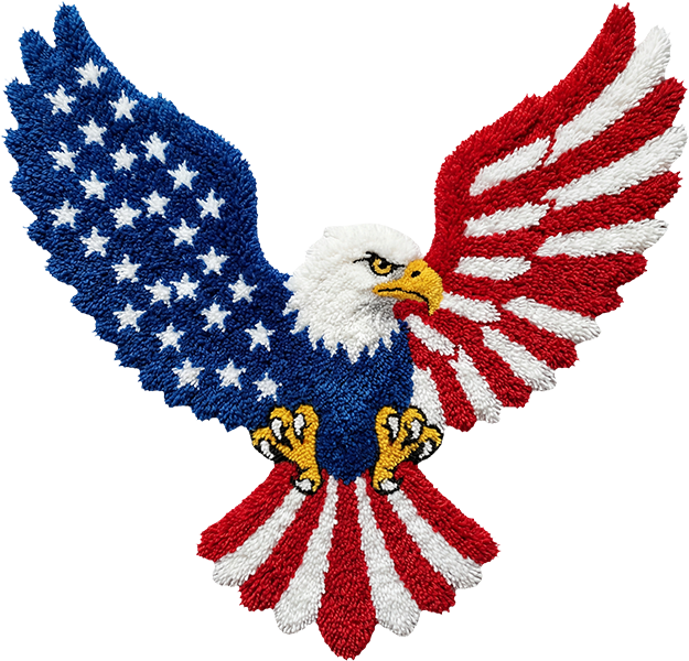 DTF Transfer – IB Patriotic Yarn Eagle Multi Sizes