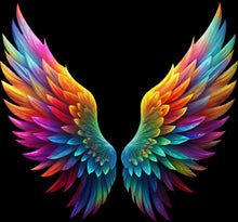 Load image into Gallery viewer, DTF Transfer – ID Colorful Angel Wings Multi Sizes