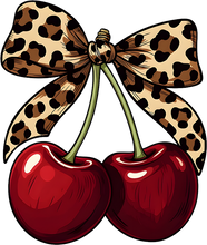 Load image into Gallery viewer, DTF Transfer – Leopard Cherrys Multi Sizes (FO-CH001)