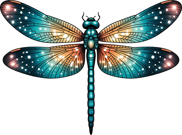 DTF Transfer – Dragonfly A Multi Sizes (IN-DF004)