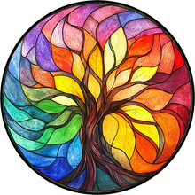 Load image into Gallery viewer, DTF Transfer – IN Colorful Tree Multi Sizes