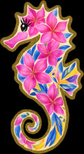 Load image into Gallery viewer, DTF Transfer – Flower Seahorse Multi Sizes (AN-SH002)