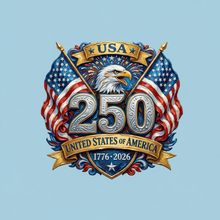 Load image into Gallery viewer, DTF Transfer – 250 USA Multi Sizes (PA-AN001)