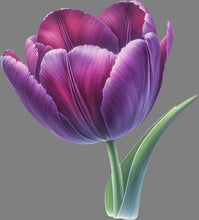 Load image into Gallery viewer, DTF Transfer – Purple Flower Multi Sizes (FL-MI002)