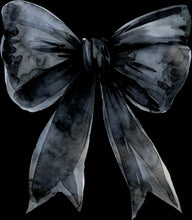 Load image into Gallery viewer, DTF Transfer – Black Bow Multi Sizes (BW-WC001)