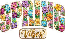 Load image into Gallery viewer, DTF Transfer – JP Spring Vibes Multi Sizes